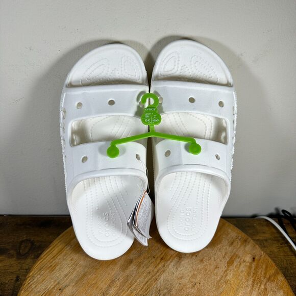 Crocs Unisex Baya White Slide Sandals Shoes Womens Size 12 - Picture 8 of 9